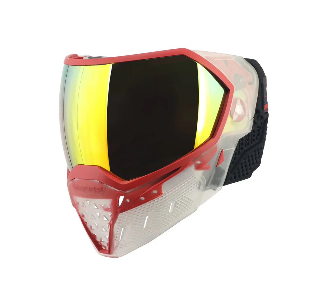 EVS Crystal SE Clear/Red w/ Fire Mirror Lens