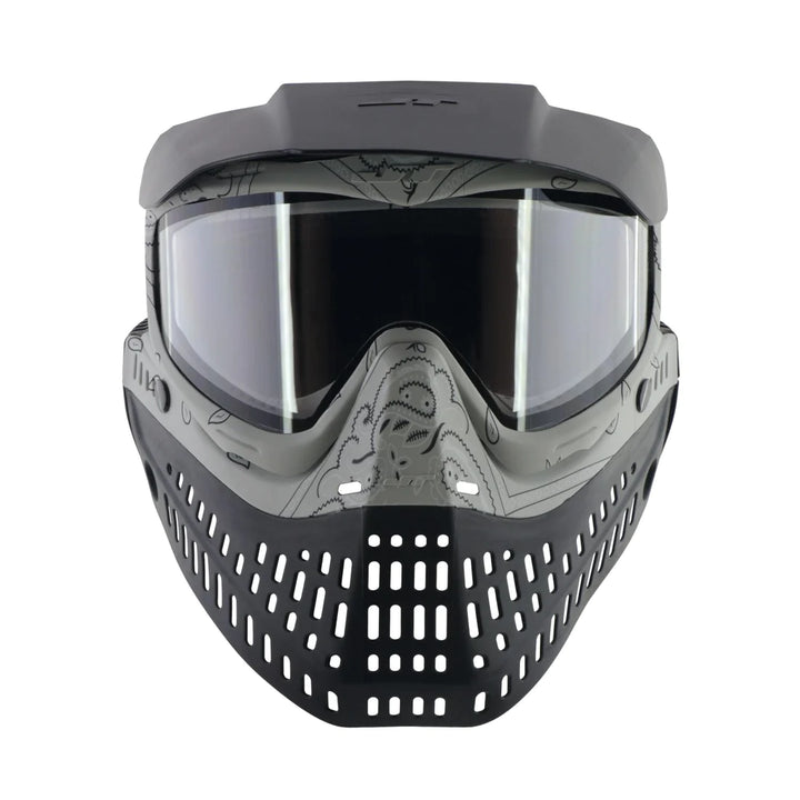 JT Bandana Series Proflex Paintball Mask - Stone Gray w/ Clear Thermal Lens