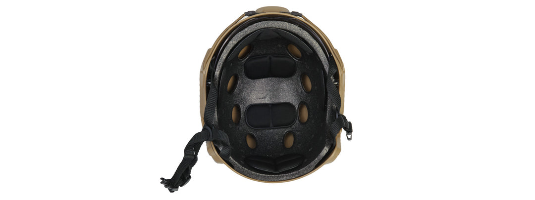 Lancer Tactical CA-741N Ballistic Helmet w/ Retractable Visor (Basic Version) in Custom Dark Earth