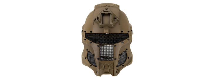 Interstellar Battle Trooper Full Face Airsoft Helmet (TAN)