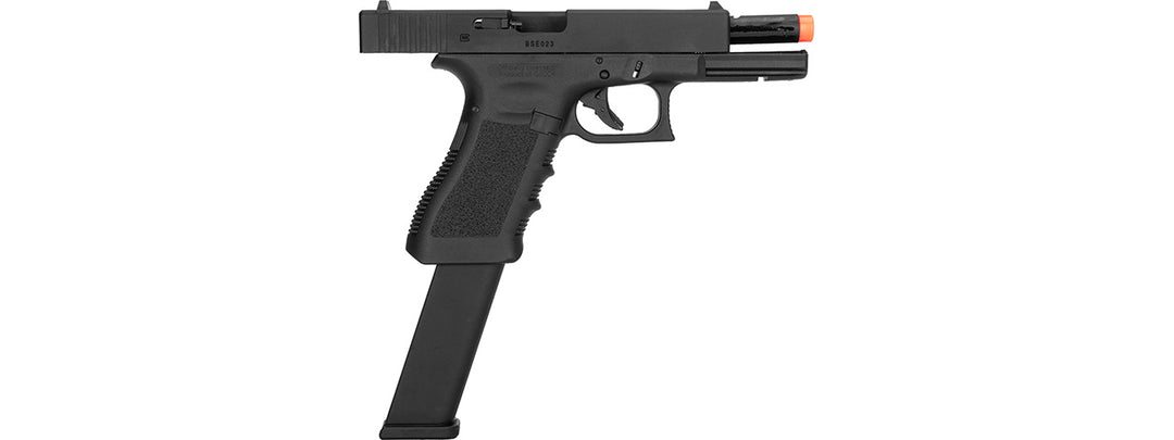 Elite Force Licensed GLOCK 18C GEN3 - Gas Blowback [Semi/Full-Auto] - Black (w/Extended Mag)