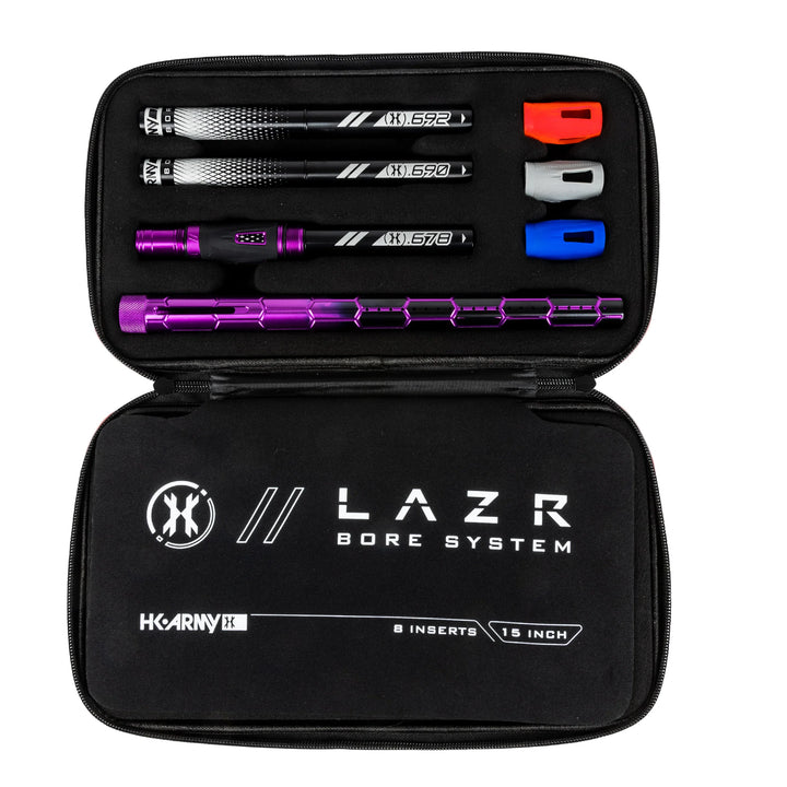 LAZR ELITE NEXUS BARREL KIT - 15" PURPLE/BLACK BLACK INSERTS - COCKER THREADS