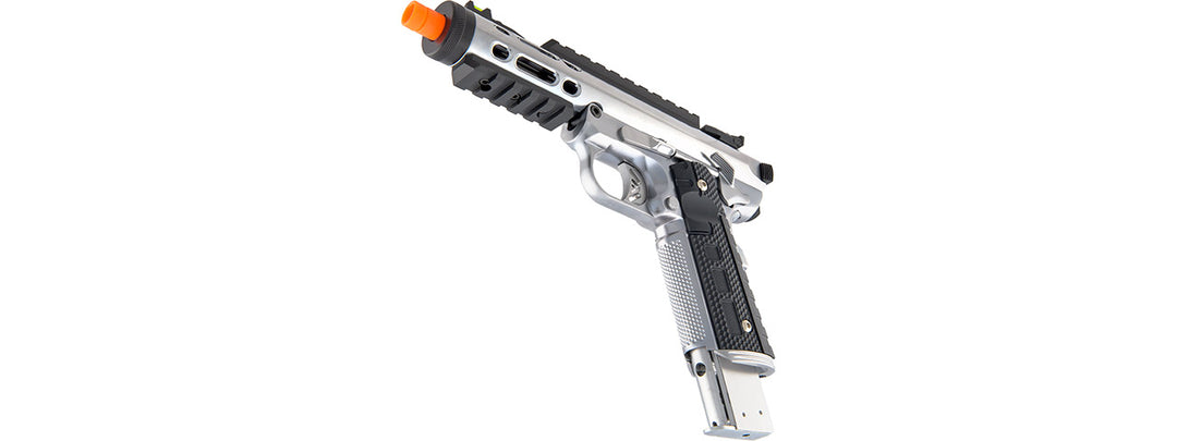 WE-Tech Galaxy 1911 Gas Blowback Airsoft Pistol (Color: Silver Slide w/ Silver Lower)